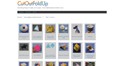 Desktop Screenshot of cutoutfoldup.com