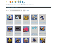 Tablet Screenshot of cutoutfoldup.com